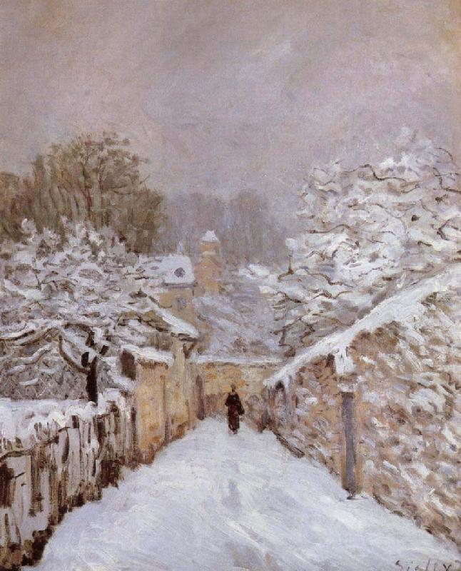 Alfred Sisley Sonw at Louveciennes oil painting picture
